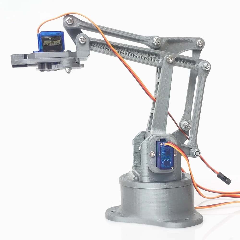 3D Printing Robot Arm - 3D-printen EZ zilver robotarm met vier