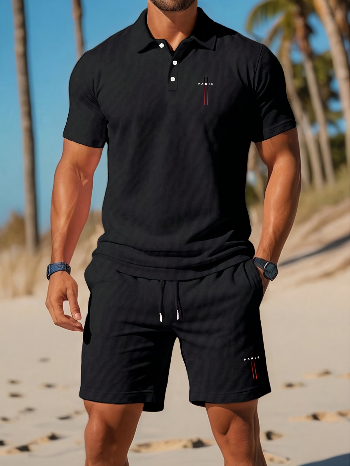 3D Printing Kpop - 2026 Zomer Heren Polo Shirt Set