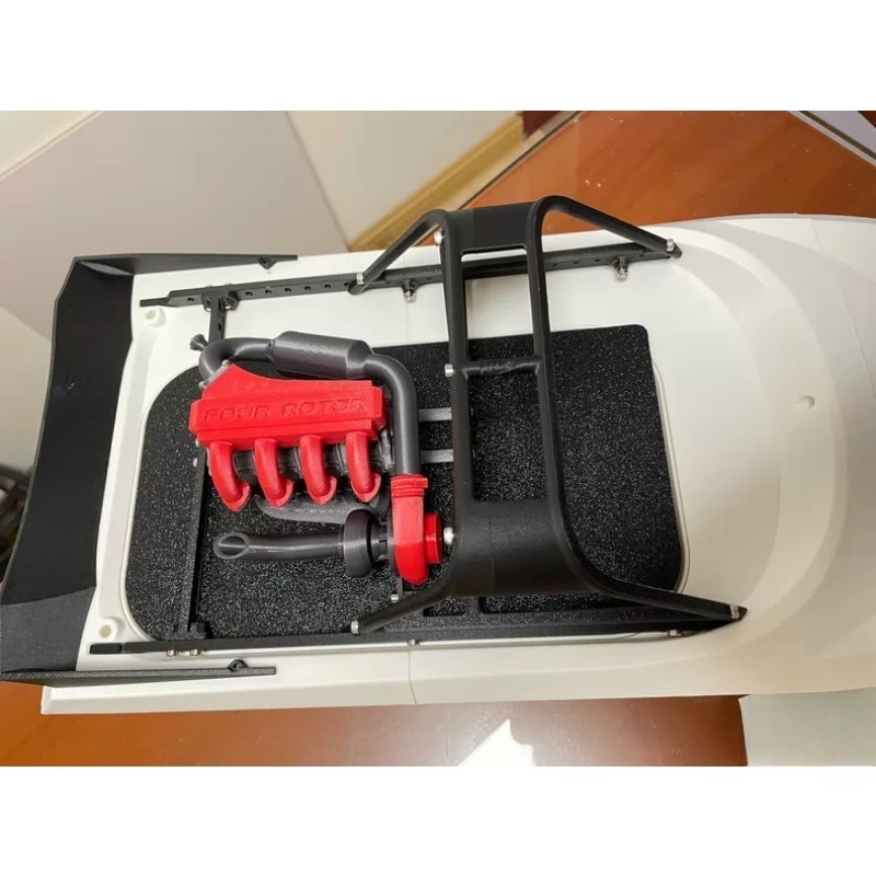 3D Printing Rc Boat - Voor M-jet-35 Jetboot Zwarte TPU 3D-geprinte