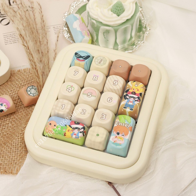 3D Printing Keyboard - Anime Pokemon Keycaps MOA Hoogte 131