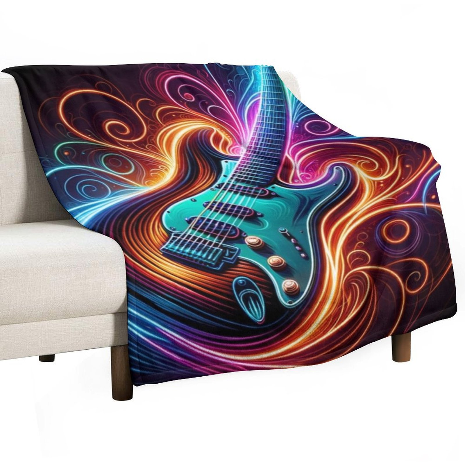 3D Printing Guitar - Neon Groove - Elektrische Gitaar Vibes