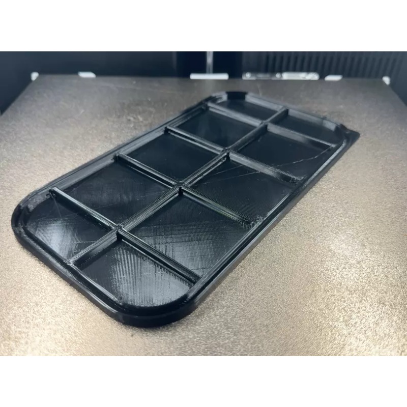 TPU 3D-geprinte zwarte dekluik - 3D Printing Rc Boat recensie en prijs
