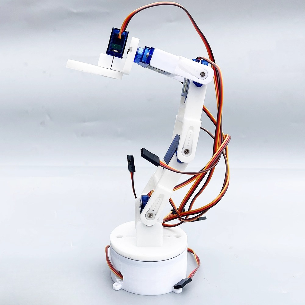 3D-geprinte witte zesassige ro - 3D Printing Robot Arm recensie en prijs