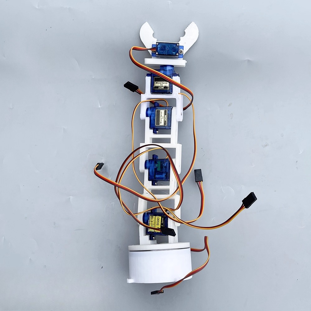 3D-geprinte witte zesassige ro - 3D Printing Robot Arm recensie en prijs