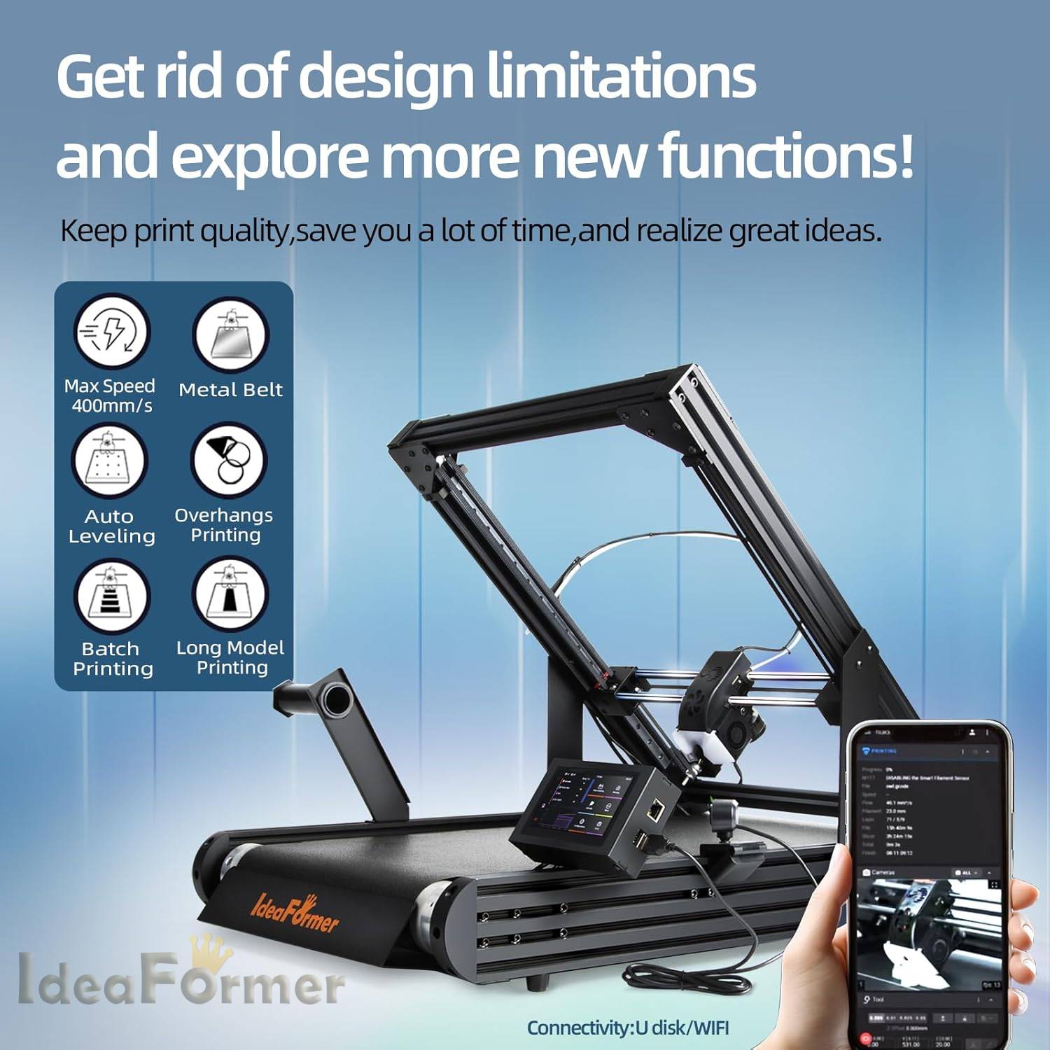 IdeaFormer IR3 V2 transportban - 3D Printing Z Axis recensie en prijs