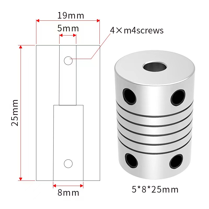 D19L25 3/4mm 5mm 6mm 6.35mm 8m - 3D Printing Z Axis recensie en prijs