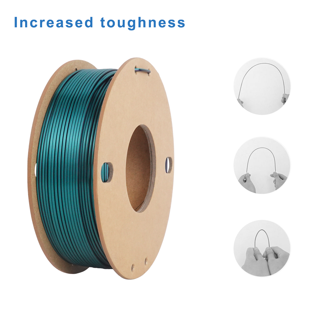 Zijdezwart groene PLA, tweekle - 3D Printing Link recensie en prijs