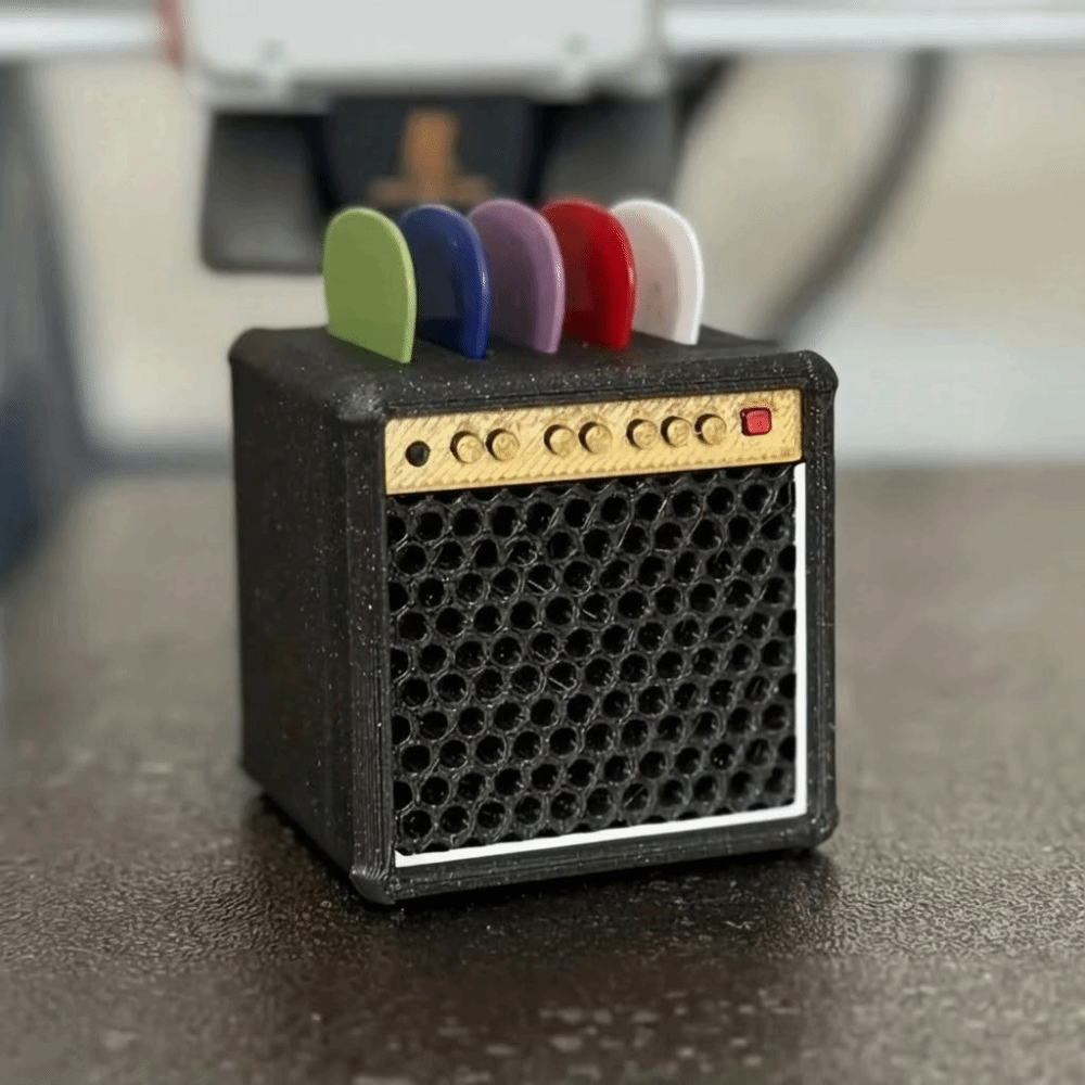Retro Gitaarplectrumhouder 3D- - 3D Printing Guitar recensie en prijs